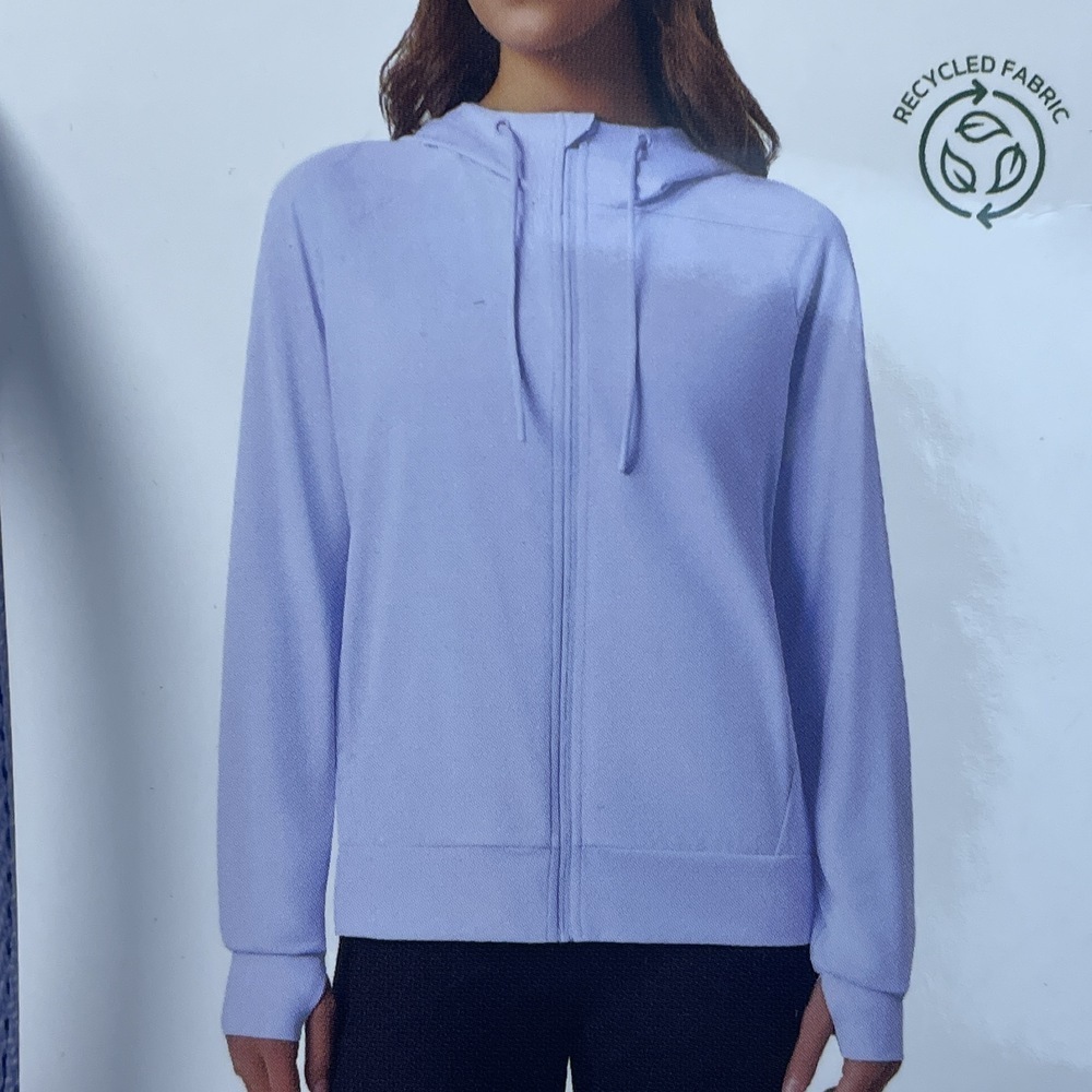 Mondetta Women's S Lightweight Full Zip Hoodie Purple e0635